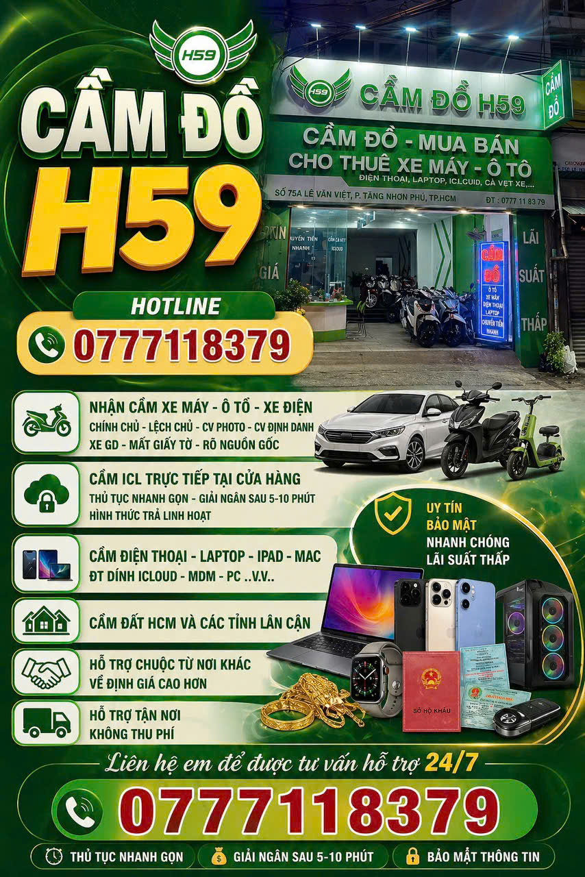 tiệm cầm đồ uy tín TP.HCM